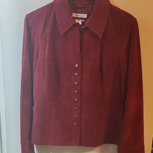 Coldwater Creek Red Blazer Classic Professional Style